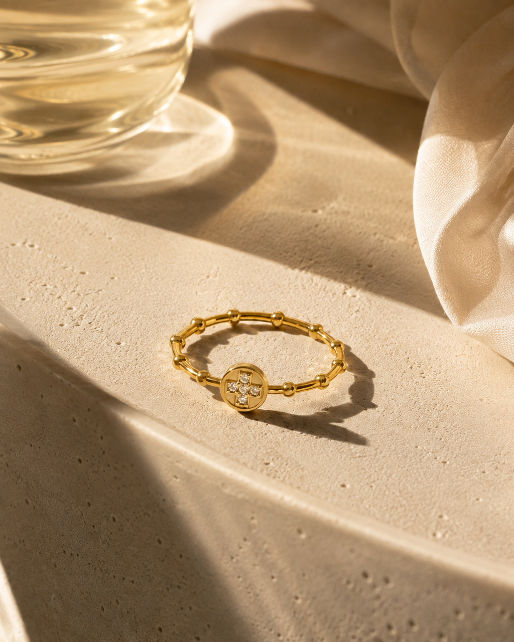 Elara Cross Ring