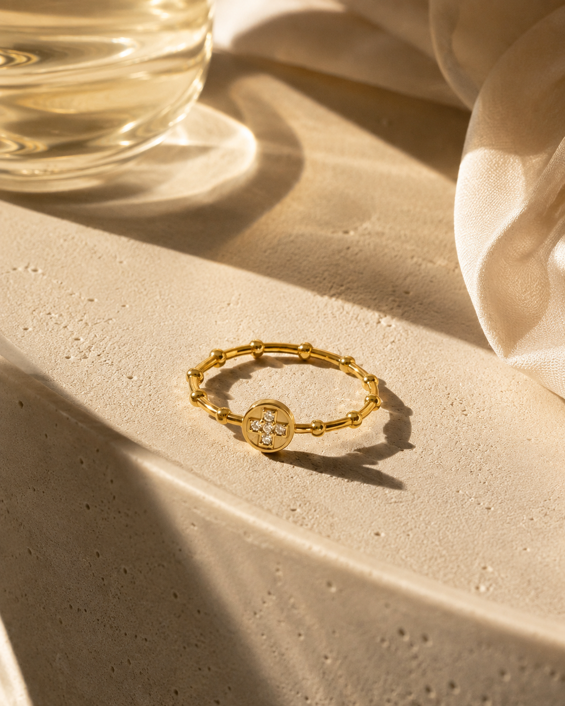 Elara Cross Ring