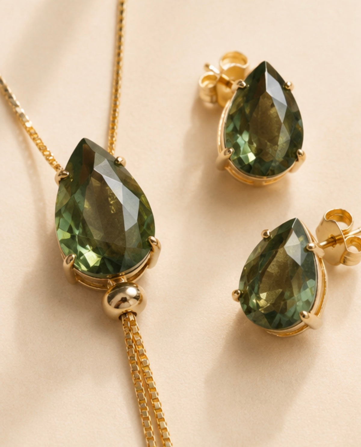 Sienna Gemstone Lariat Set